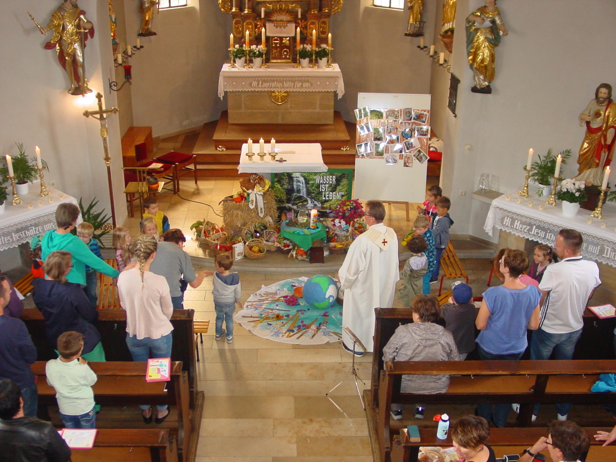 Erntedankwortgottesdienst Wasser ist kostbar am 30.09.22016