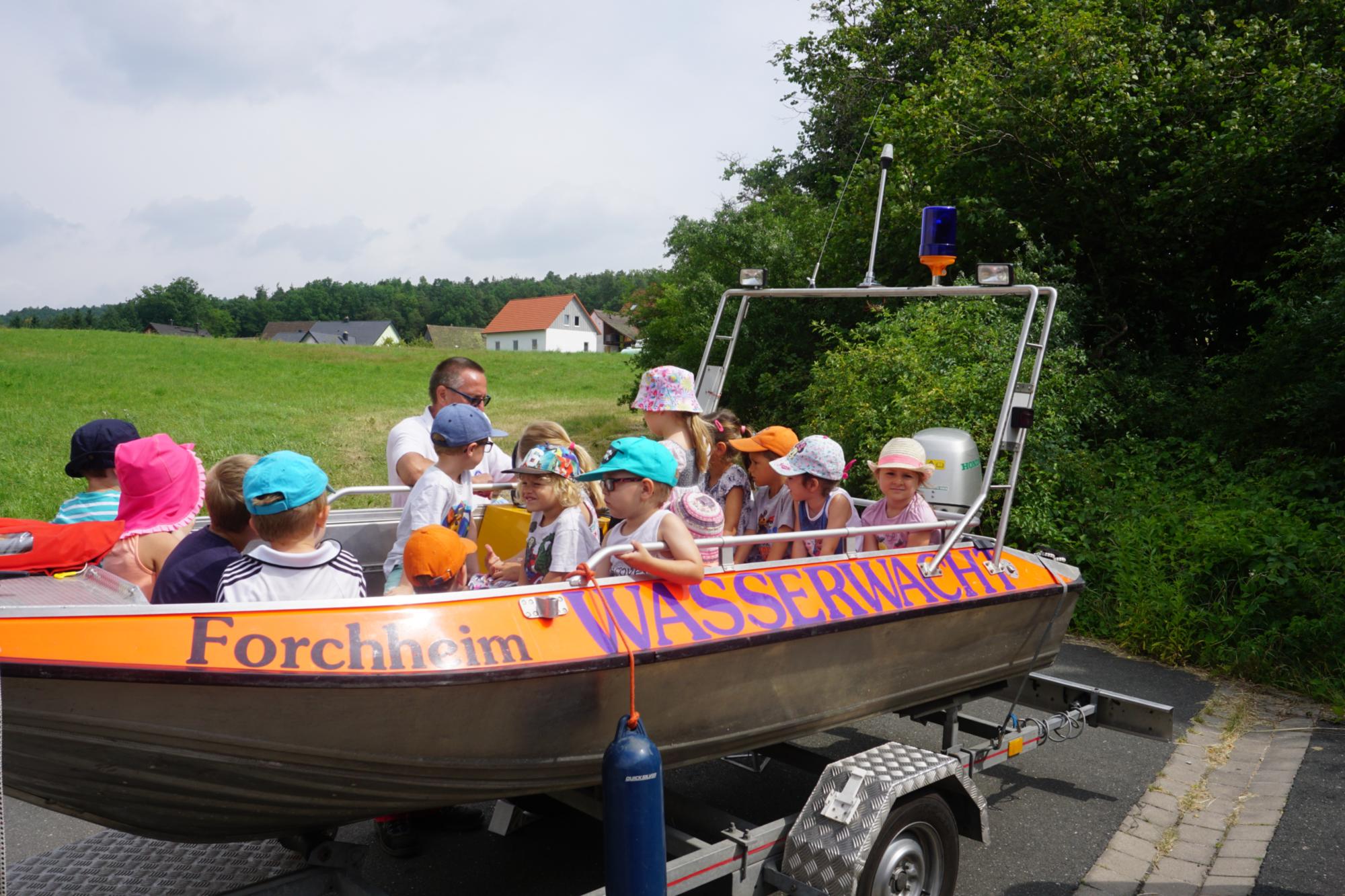 Die Wasserwacht Forchheim zu Besuch