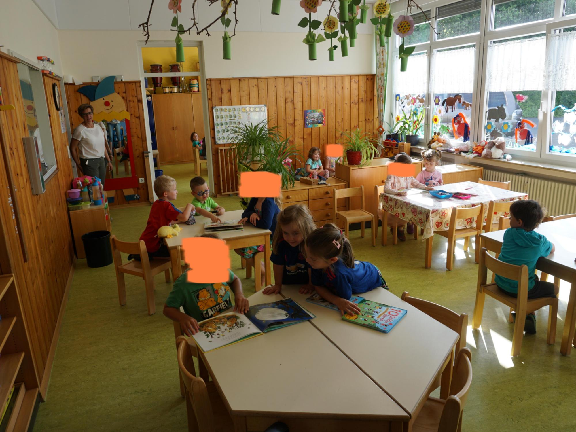 Die Vorschulkinder zu Besuch