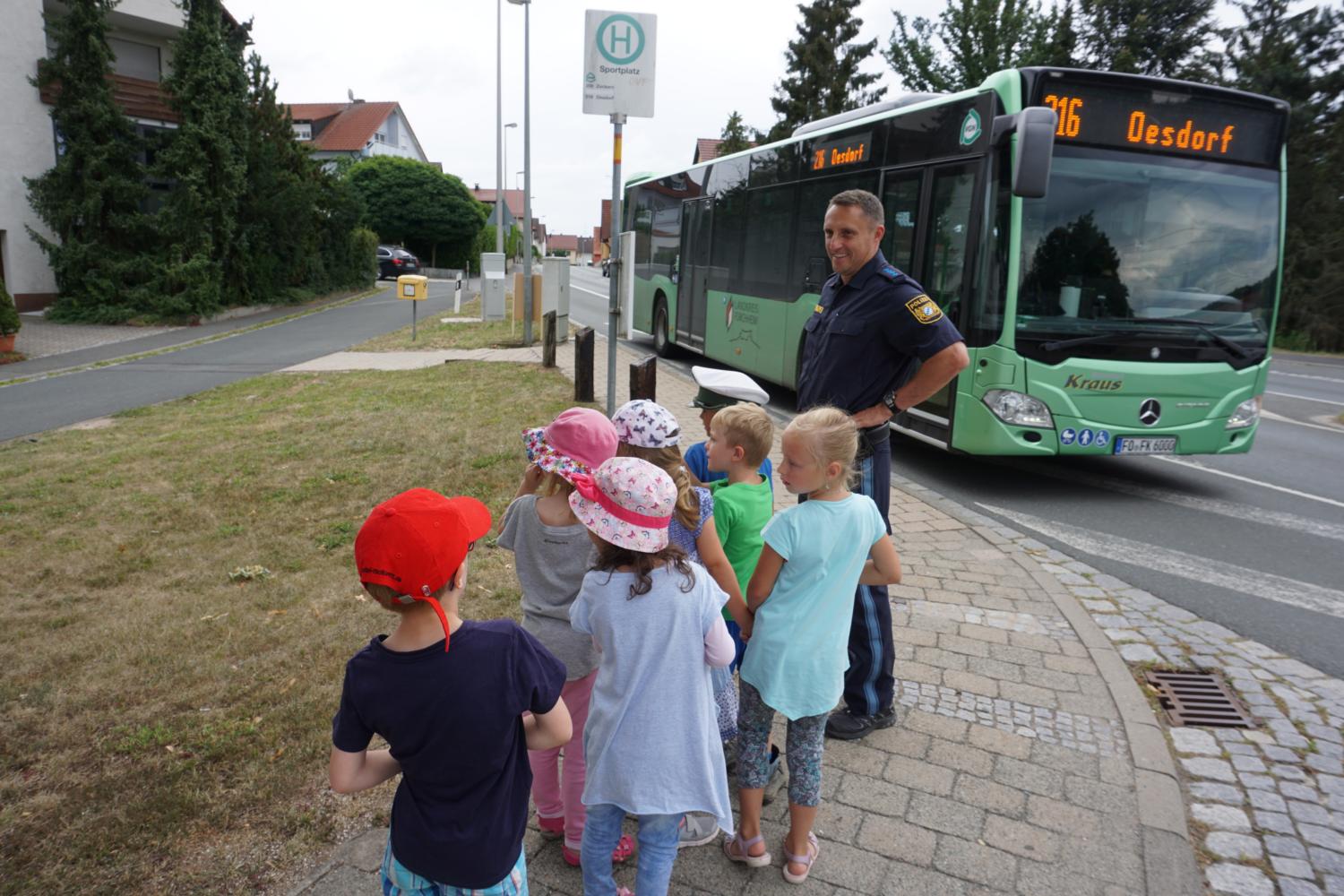 Schulwegtraining mit der Polizei am 28.06.2018 (c) Köhler Monika
