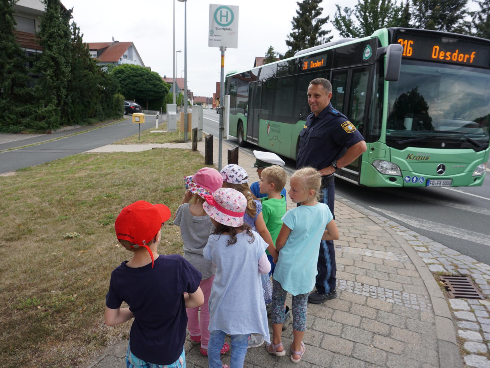 Schulwegtraining mit der Polizei am 28.06.2018