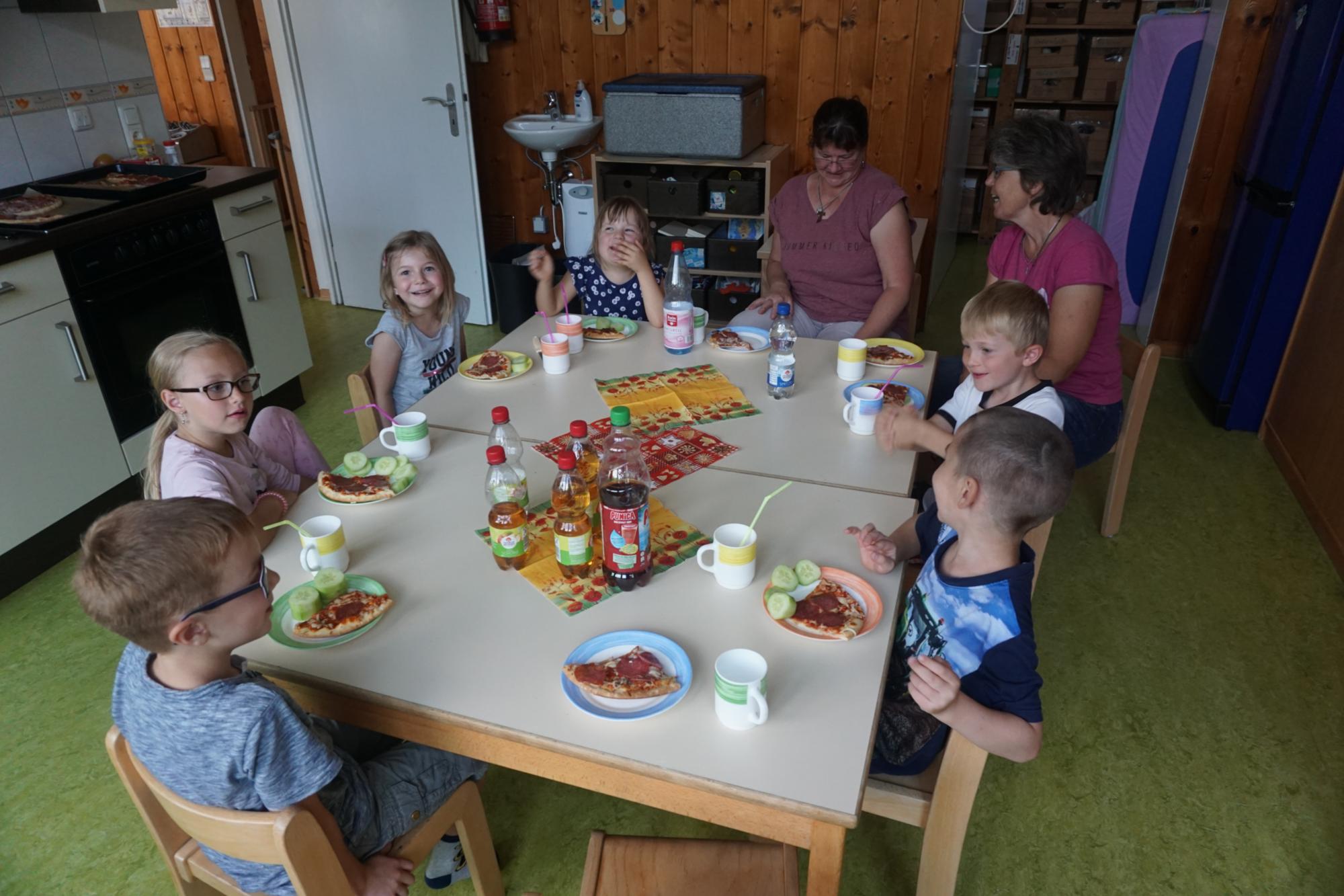 Übernachtung der Wackelzähne im Kindergarten am 13. und 14. Juli 2018